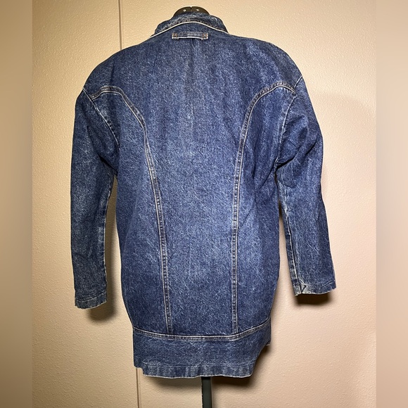 Rocky Mountain Jeans Denim Duster Jacket 90s EUC size M to L Made in USA - Picture 4 of 10